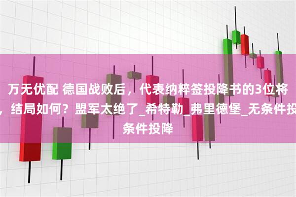 万无优配 德国战败后，代表纳粹签投降书的3位将军，结局如何？盟军太绝了_希特勒_弗里德堡_无条件投降