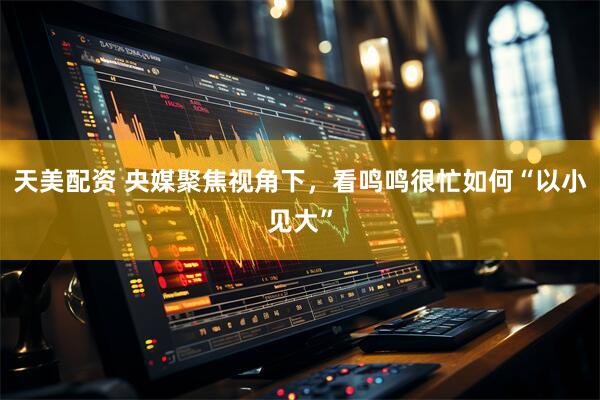 天美配资 央媒聚焦视角下,看鸣鸣很忙如何“以小见大”